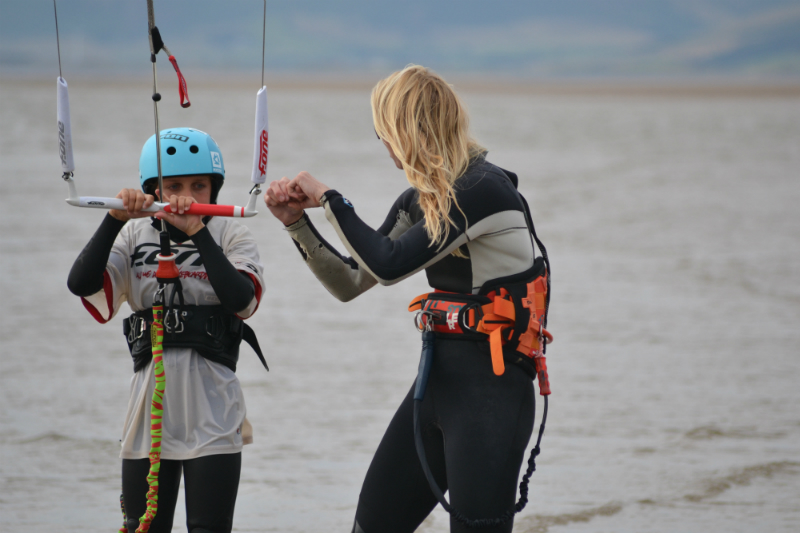 Jo Wilson with Tom Seagar Barrow Youth Camp 2014 - UK Young Riders Weekends