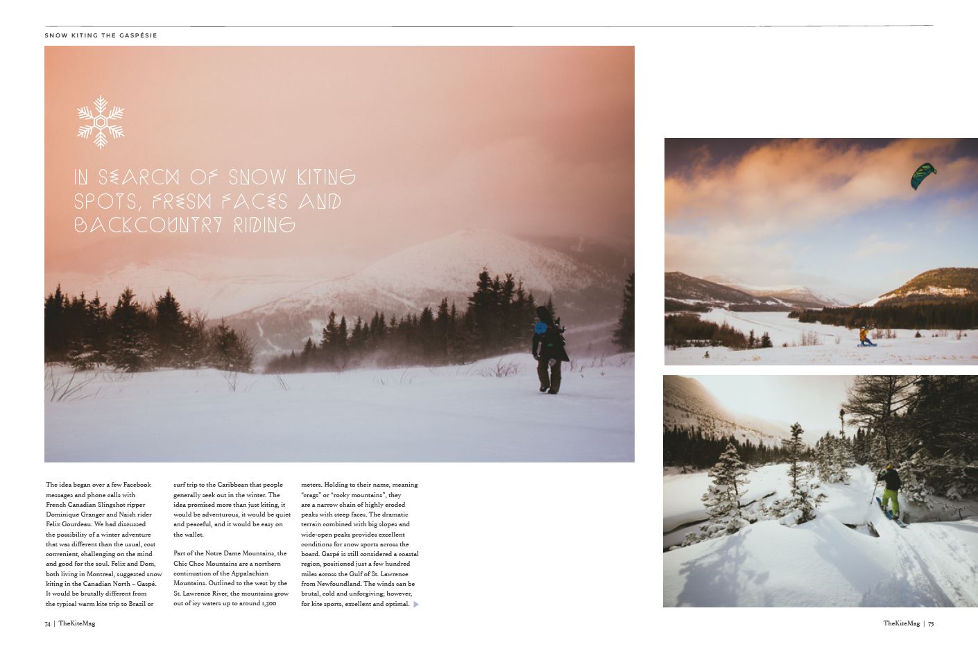 Snow kiting - TheKiteMag Issue #3