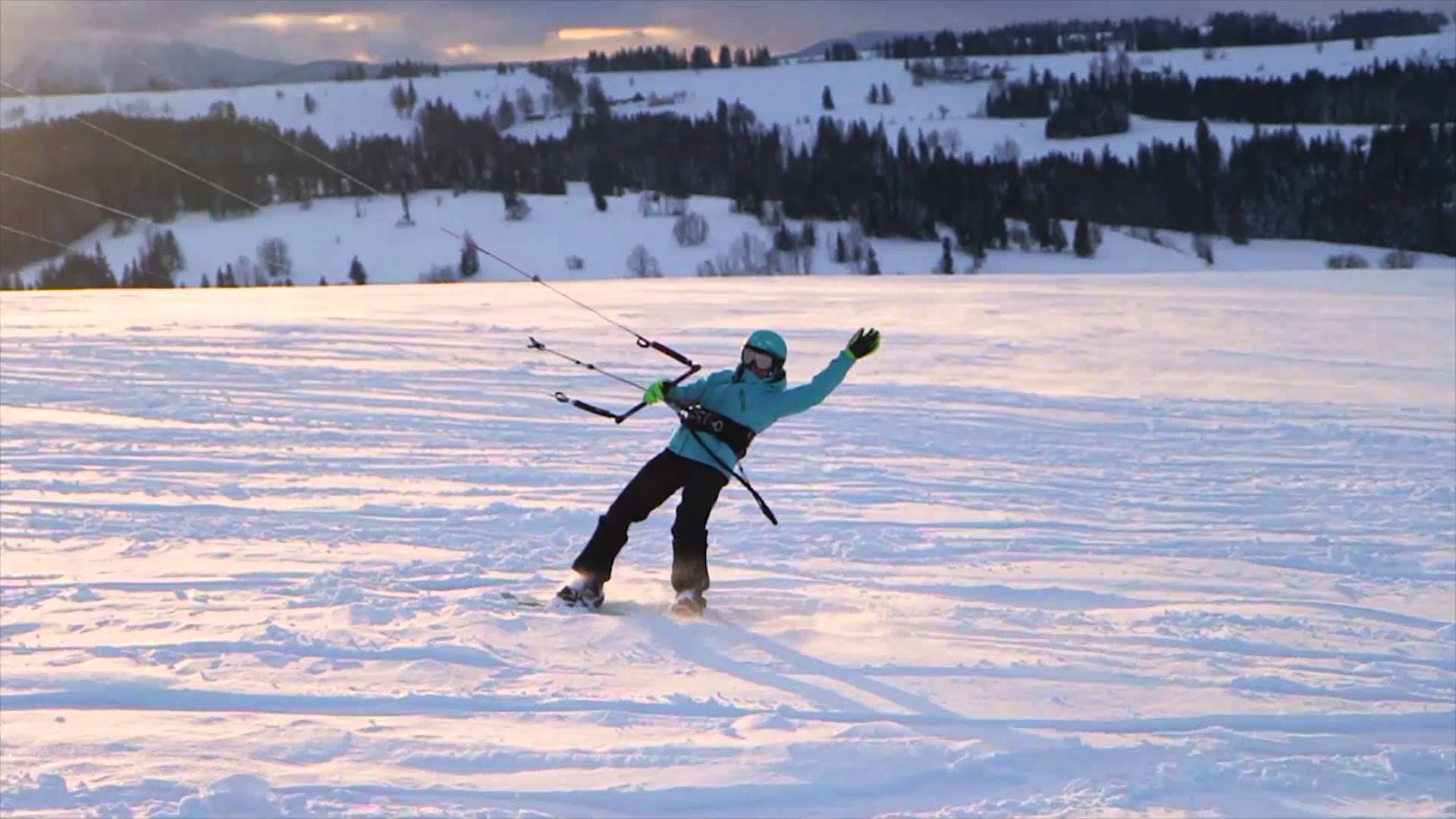 snowkiting with karolina1 - Snowkiting with Karolina