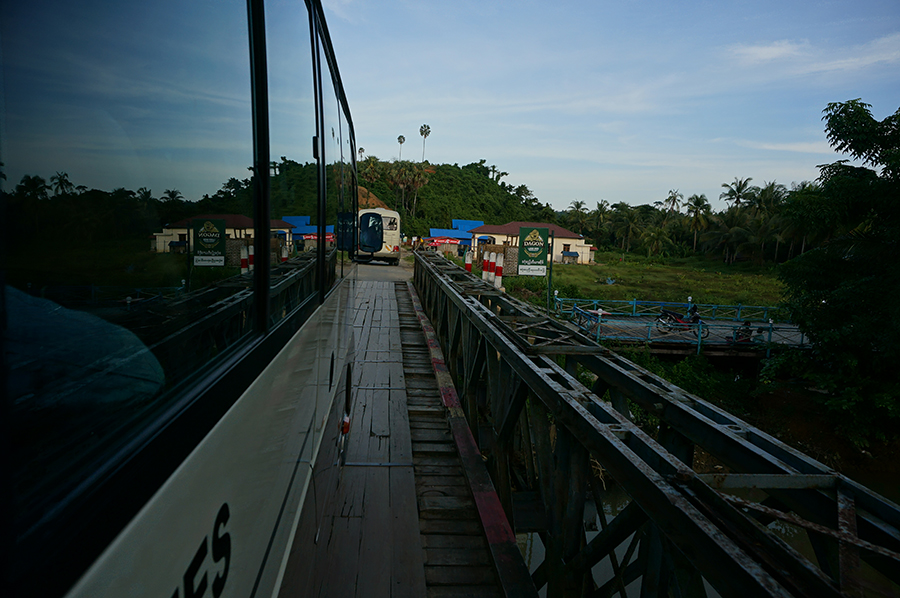 Military style briges still connect the main highways - Myanmar Wave Rider Cup and KTA Race Open