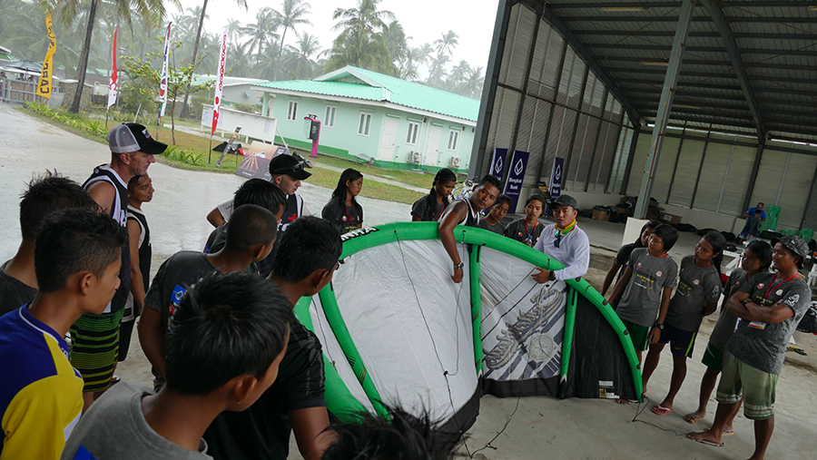 Myanmar only kiter introduces the local kids to the sport - Myanmar Wave Rider Cup and KTA Race Open