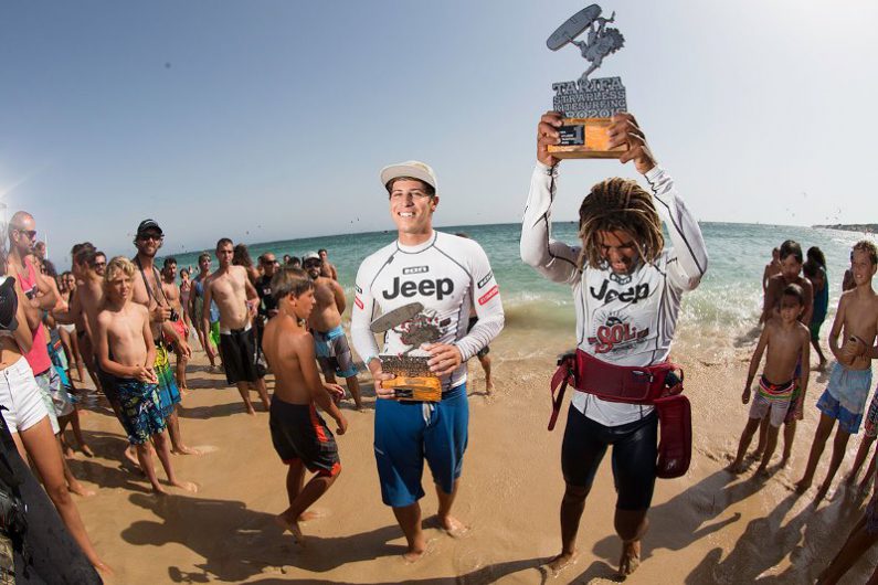 Airton and Keahi 2015 top two Toby Bromwich Tarifa Strapless Kitesurfing Pro 2015 1 795x530 - Tarifa Strapless Wave and Freestyle Grand Slam gearing up