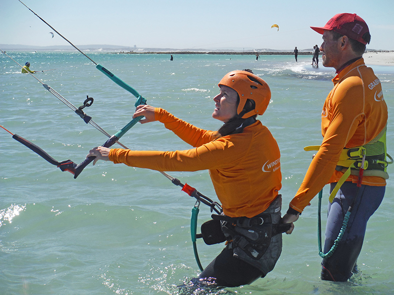 learning to kiteboard - Langebaan: The perfect place to kitesurf