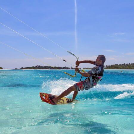 Kite surfing anantara maldives 450x450 - Great flat water lagoons to learn to kitesurf