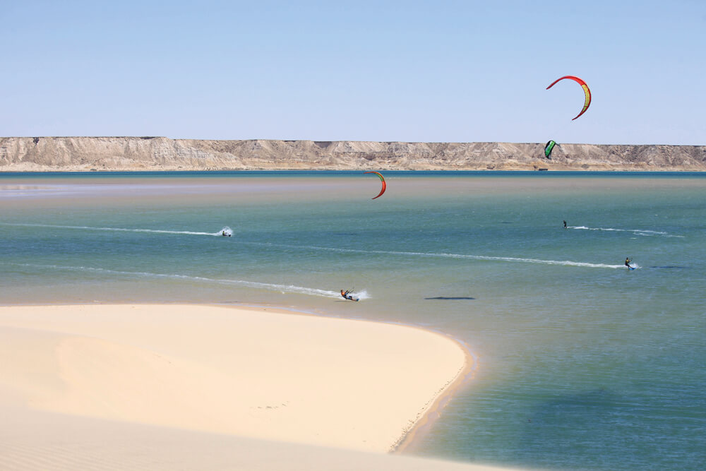 dakhla - Great flat water lagoons to learn to kitesurf
