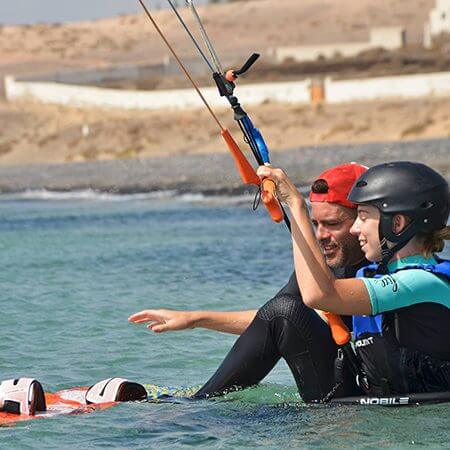 learning kitesurf 450x450 - Kitesurfing holidays for the whole family