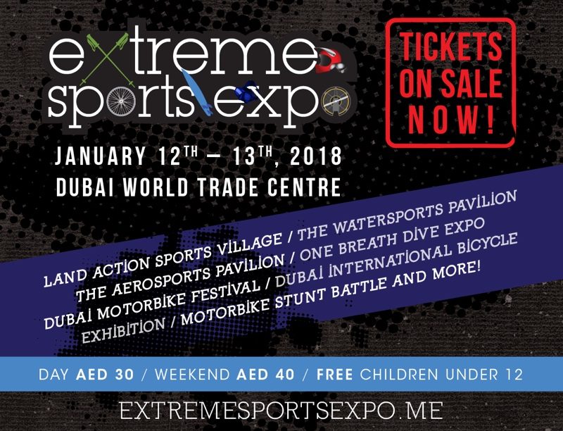 Tickets on sale Extreme Sports Expo  e1513199061787 - Get set for the Extreme Sports Expo