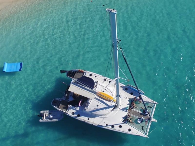 vivo drone from above with beach 800x600 - Uncharted Kitesurfing - Grenadines