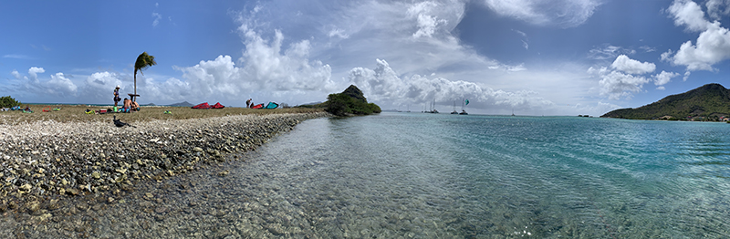 Union island kitespot - Two kiters living the dream… not rich, not pros