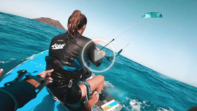 julia castro - Kitesurf/SUP crossing from Corralejo to Isla de Lobos