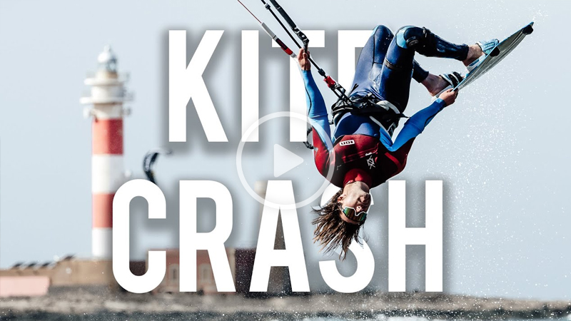 Tom Court kite crash - KITE MARE in the lagoons!