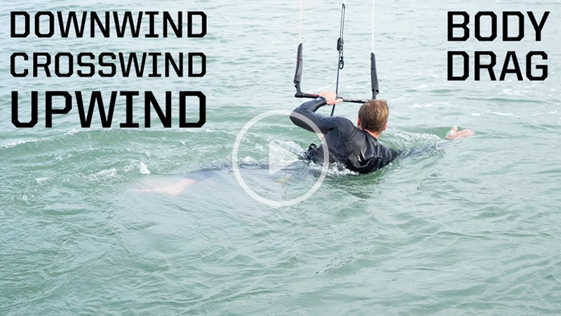 body drag - How to body drag kitesurfing