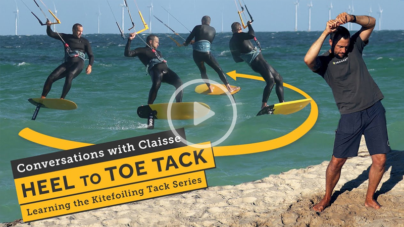 progression sports - Kitefoiling Tacks - Toe to Heel Tack