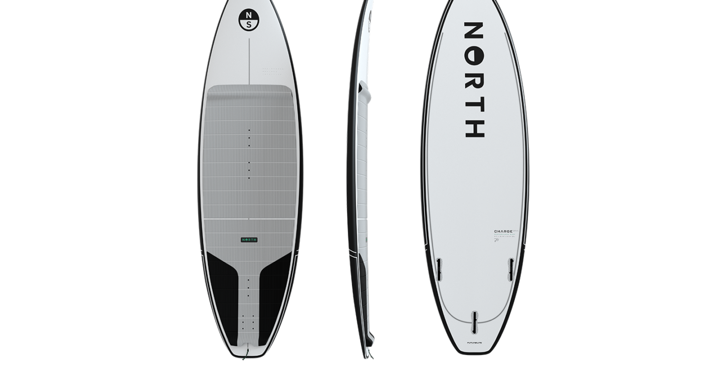 SURFBOARDS MY24 CLEARCUT 01 CHARGE FRONT SIDE BACK 1440x754 - A Homecoming for North: New 2024 Kite Collection Launch